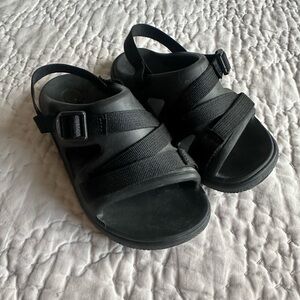 Chaco Kids Black Sandals with Adjustable Straps
